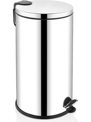 UltraMint Paslanmaz Çöp Kovası, Pedallı, 40 Litre, Şık ve Pratik Tasarım