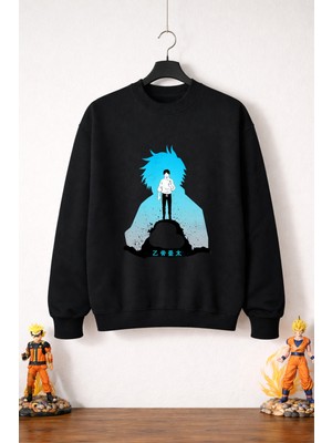 Petite Pati Jujutsu Kaisen Megumi Sweatshirt (3 Iplik %100 Pamuk)