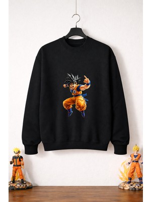 Petite Pati Dragon Ball Goku 15  Sweatshirt (3 Iplik %100 Pamuk)