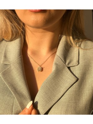 Luciaonline Çelik Gold Baget Kolye