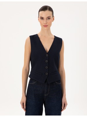 Pierre Cardin Kadın Lacivert Yelek 50296067-VR033