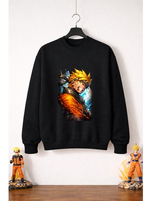 Petite Pati Naruto Uzumaki  Sweatshirt (3 Iplik %100 Pamuk)