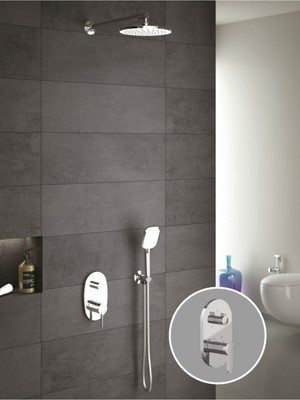 UltraMint Iki Yönlü Modern Banyo Bataryası Seti, Şık ve Dayanıklı Tasarım