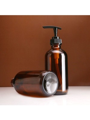 UltraMint 500ML Amber Cam Sıvı Sabunluk, Şık ve Sağlam Tasarım