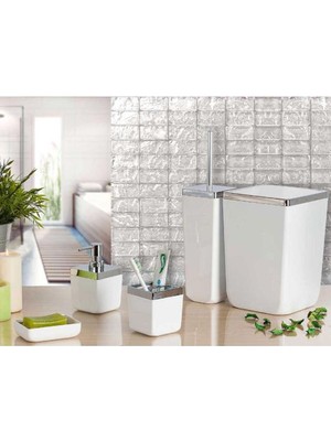 UltraMint Şık ve Kullanışlı Beyaz Banyo Seti, Zarif Tasarım ve Yüksek Kalite