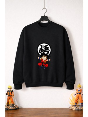 Petite Pati Dragon Ball Goku 12  Sweatshirt (3 Iplik %100 Pamuk)