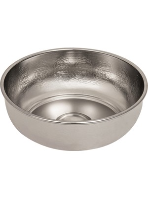 UltraMint Osmanlı Motifli Metal Hamam Tası, Şık ve Dayanıklı Banyo Aksesuarı