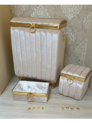 UltraMint Pratik Banyo Çamaşır Sepeti, Deterjanlık ve Havluluk ile Çok Işlevli