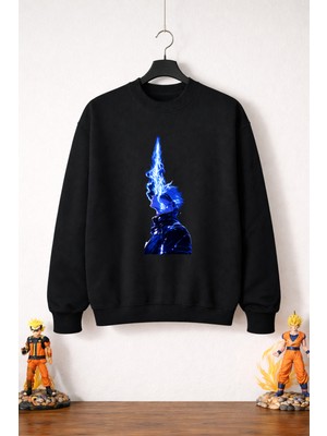 Petite Pati Jujutsu Kaisen Satoru 6  Sweatshirt (3 Iplik %100 Pamuk)