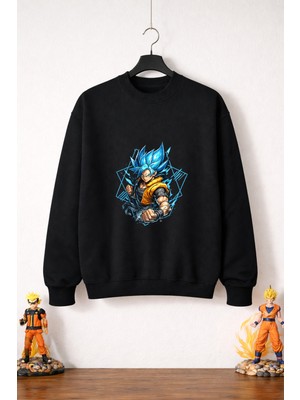 Petite Pati Dragon Ball Goku 11  Sweatshirt (3 Iplik %100 Pamuk)