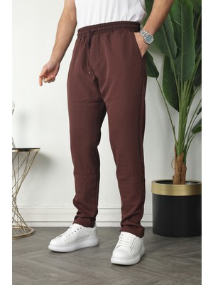 Quafash Erkek Regular Fit Beli Lastikli Bağcıklı Jogger Pantolon