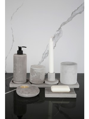 UltraMint 8 Parça Banyo Seti, Sabunluk, Diş Fırçalık, Mumluk, Tütsülük ve Daha Fazla