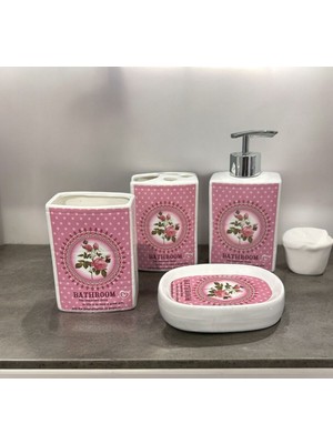 UltraMint Şık ve Dayanıklı Porselen Banyo Seti, Modern Tasarım ve Yüksek Kalite