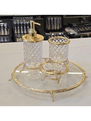 UltraMint Şık ve Kullanışlı Ayaklı Banyo Seti, Pratik Temizlik ve Düzen Sağlar