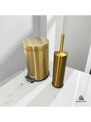 UltraMint Mat Gold Kova ve Fırça Seti, Şık ve Zarif Tasarım