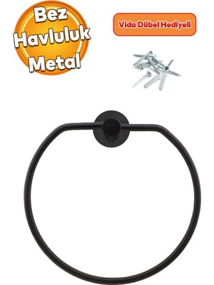 UltraMint Paslanmaz Metal Vidadı Bez Havluluk Aparatı – Lavabo, Banyo ve Mutfak Için