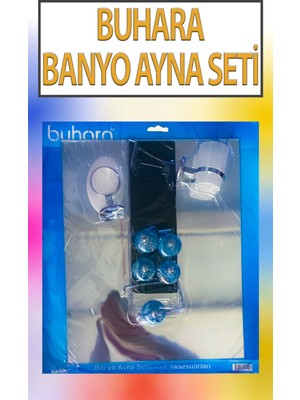 UltraMint Şık Krom Banyo Seti: Ayna, Sabunluk, Fırçalık, Etajyer ve Havluluk