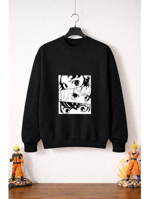 Petite Pati Jujutsu Kaisen   Sweatshirt (3 Iplik %100 Pamuk)