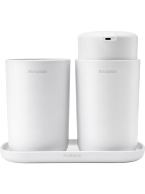 UltraMint 3 Parça Banyo Seti, Seramik Beyaz, Modern ve Şık Tasarım