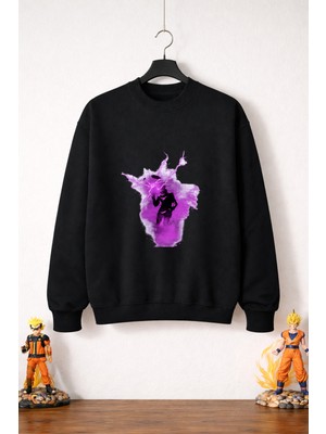 Petite Pati Jujutsu Kaisen Satoru 2 Sweatshirt (3 Iplik %100 Pamuk)