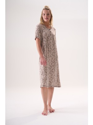 Etoile Bambu Kısa Kol Diz Altı Yazlık Kadın Elbise 26202