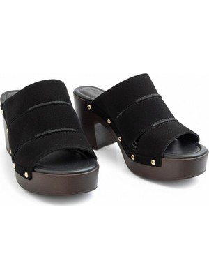 Ne&Ve Shoes Süet Hakiki Deri Hafif Tabanlı Dikiş Detaylı Kadın Takunya Terlik