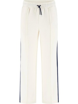 Guess Spiros Düz Paça Erkek Beyaz Eşofman Altı Z6GB14K3211-G018