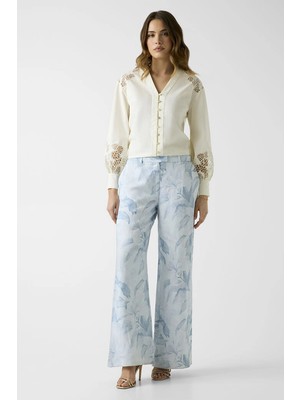 Guess Miriam Düz Paça Kadın Çok Renkli Pantolon W6GB37W2717-PMI8