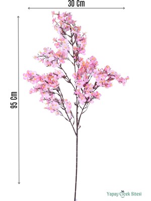 Yapay Çiçek Sitesi Yapay Erik Çiçeği Dalı ( Sakura) 95 cm Pembe