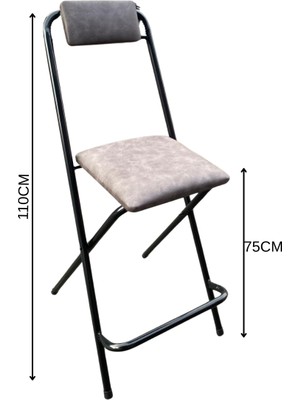 Katlanır Bistro Sandalye – Metal Bahçe Sandalyesi – Kafe, Balkon, Organizasyon, Bahçe – Dayanıklı & Taşınabilir