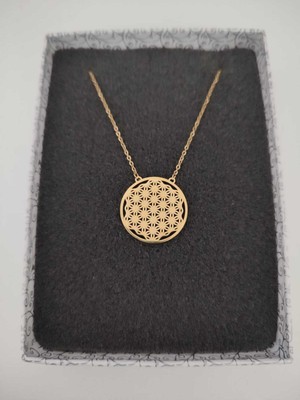 TrendyX Yaşam Çiçeği Kolye - Çellik