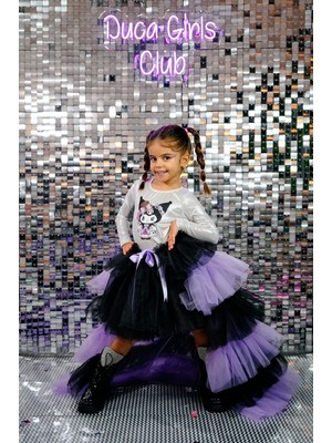 Duca Masal Kuyruğu Kuromi Temalı 3 Parça Parlak Özel Gün Seti