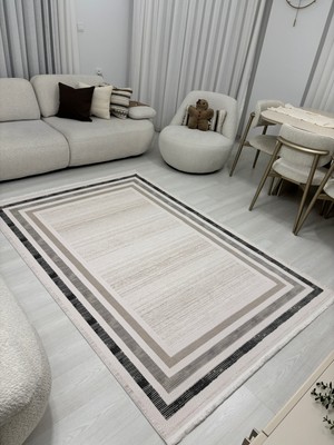 Gülcem Home Ihtişam Perge,  Emsalsiz Ipeksi Yün Tuşeli Triko Akrilik Oturma Odası ve Salon Halısı