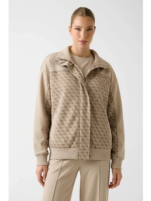 Guess Maya 4g Tam Fermuarlı Kadın Çok Renkli Ceket V6RL08K2042-FNN0