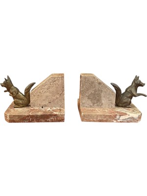 TT Mermer ve Bronzdan Antika Kitap Tutucu 14 cm 8,5 cm 9 cm Ölçülerinde