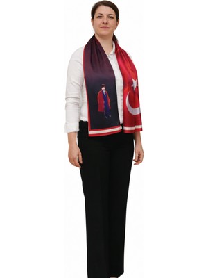 Moda Nokta Atatürk Silüetli ve Imzalı Etol Model Boyun Etol