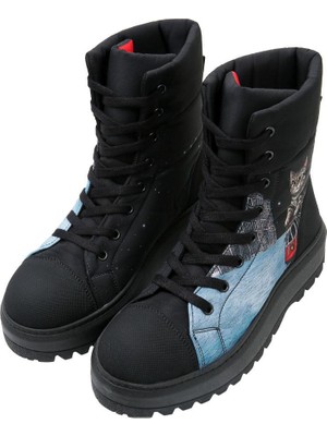 Dogo Kadın Vegan Siyah Uzun Bot - Paws On Taksim Tasarım