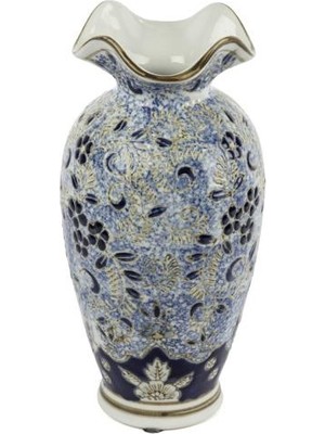 Mikasa Moor Blue Blanc Dek Vazo 13X23CM