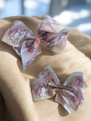 Ugly Duck Unicorn Desenli Fiyonk Pens Saç Tokası (1 Adet)