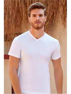Kit Iç Giyim Berrak 6'lı V Yaka Erkek Fanila - Atlet
