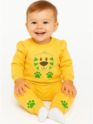 Cemre Bebe Uzun Kollu 2'li Bebek Pijama Takımı %100 Pamuk