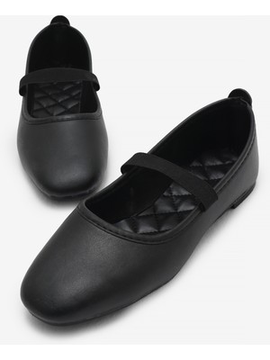 Tonny Black Kadın Siyah Siyah Kadın Kemer Bantlı Günlük Rahat Babet