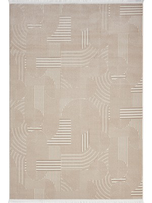 Seyran Halı Mono Bej Halı Akrilik Halı Yumuşak Dokulu Salon Oturma Odası Yatak Odası Halısı 888