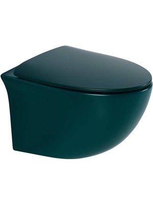 Lena - Asma Klozet Mat Yeşil Kapak Dahil Outlet - ET-H203MY-