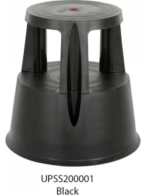 Snapper Kaymaz Tabure Tekerlekli Basamaklı Siyah