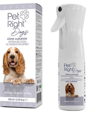 Pet Right Dogs Köpek Alerjisi Olanlar Için Nötralize Edici Sprey
