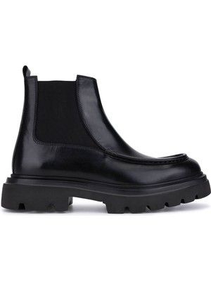 Tamer Tanca Erkek Hakiki Deri Siyah Casual Bot 1171 T10 Erk Bot SK25-26 Sıyah