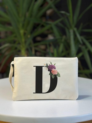 Bez Çanta Dünyası D Harf Baskılı El Çantası