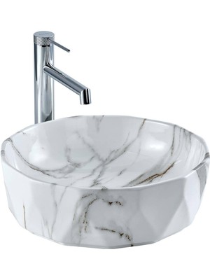 Lena - Tezgah Üstü Porselen Lavabo Outlet - E-2110M1-
