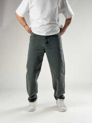 Cocopelli Yeşil Erkek Baggy Kot Erkek Pantolon COC2821